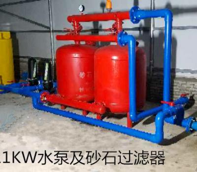 瓊中烏石11KW水泵及砂石過濾器